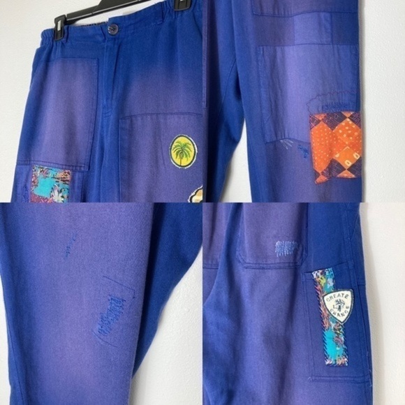 Kimchi Blue distressed and patchwork Scout pants size S - Picture 11 of 16